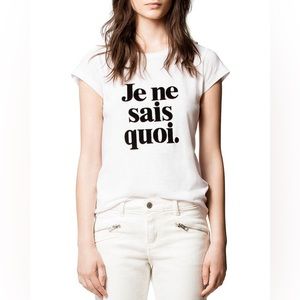 Zadig & Voltaire Je Ne Sais Quoi Skinny Tee